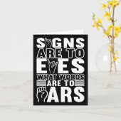 Awareness Asign Language American Sign Language Karte (Gelbe Blume)