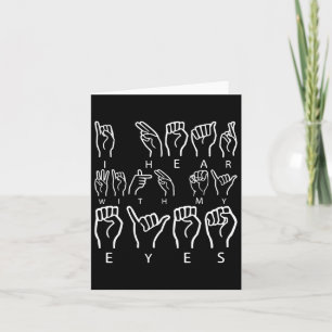 Awareness Asign Language American Sign Language Karte