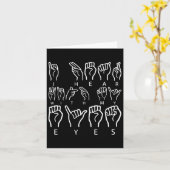 Awareness Asign Language American Sign Language Karte (Gelbe Blume)