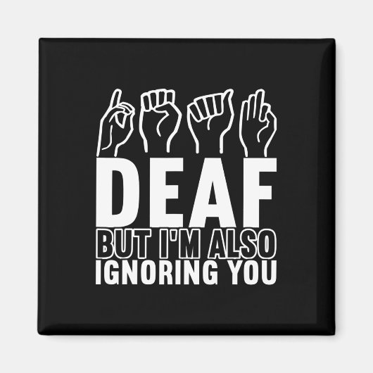 Awareness Asign Language American Sign Language Magnet (Vorne)