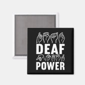 Awareness Asign Language American Sign Language Magnet (Vorderseite/Rückseite)