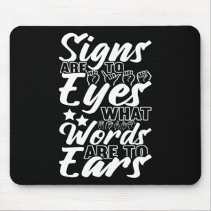 Awareness Asign Language American Sign Language Mousepad
