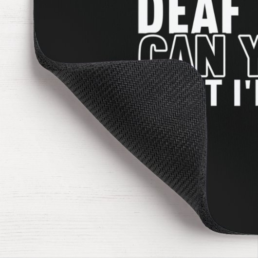 Awareness Asign Language American Sign Language Mousepad (Ecke)