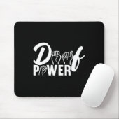 Awareness Asign Language American Sign Language Mousepad (Mit Mouse)