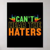 Awareness Asign Language American Sign Language Poster (Vorne)