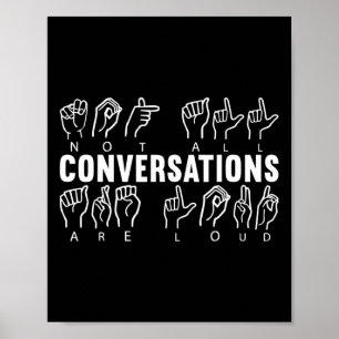 Awareness Asign Language American Sign Language Poster