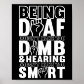 Awareness Asign Language American Sign Language Poster (Vorne)