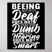 Awareness Asign Language American Sign Language Poster (Vorne)