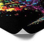 Awareness Autism Puzzle Pieces farbenfrohe Bäume N Poster (Ecke)