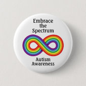 Awareness-Button für die Unendlichkeit des Regenbo Button (Vorderseite)