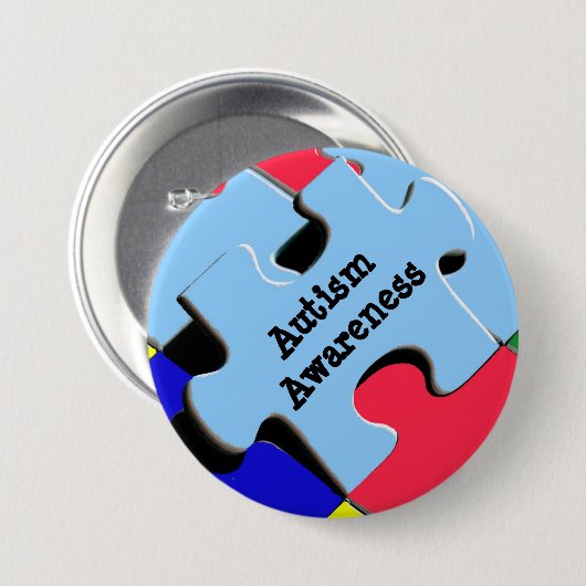 Awareness-Button Puzzleteile Button (Vorne & Hinten)