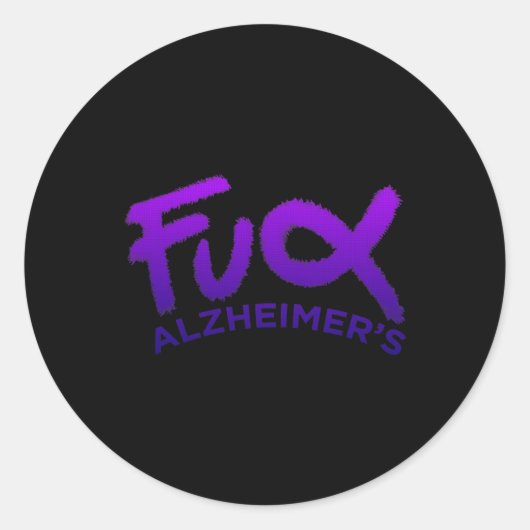 Awareness Dementia Runder Aufkleber (Vorderseite)