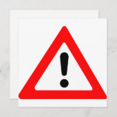 Awareness-Dreieck-Symbol Einladung (Vorne/Hinten)