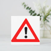 Awareness-Dreieck-Symbol Einladung (Stehend Vorderseite)