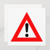 Awareness-Dreieck-Symbol Einladung (Vorne/Hinten)