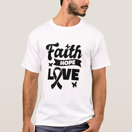 Awareness Faith Hope T-Shirt (Vorderseite)