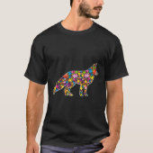 Awareness Fox Tiere Puzzle für Männer Frauen T-Shirt (Vorderseite)