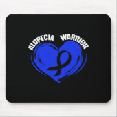 Awareness Hair Loss Krieger Gesunder Überlebender Mousepad (Vorne)