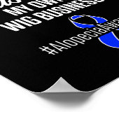 Awareness Hair Loss Krieger Wig Survivor Poster (Ecke)