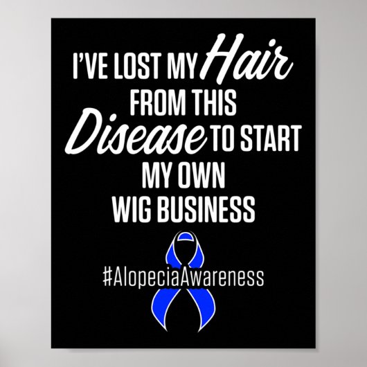 Awareness Hair Loss Krieger Wig Survivor Poster (Vorne)