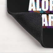 Awareness Hair Loss Warrior Patient Survivor Da1 Mousepad (Ecke)