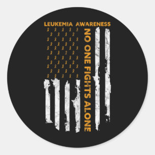 "Awareness Month American Flag I'm A Warrior Runder Aufkleber