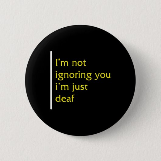 Awareness Month ASL Language Support nicht ignorie Button (Vorderseite)