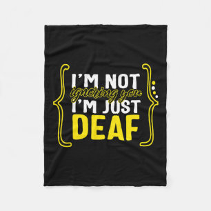 Awareness Month ASL Language Support nicht ignorie Fleecedecke