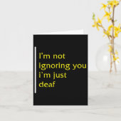 Awareness Month ASL Language Support nicht ignorie Karte (Gelbe Blume)