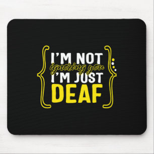 Awareness Month ASL Language Support nicht ignorie Mousepad