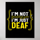 Awareness Month ASL Language Support nicht ignorie Poster (Vorne)