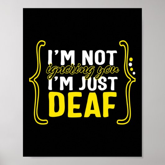Awareness Month ASL Language Support nicht ignorie Poster (Vorne)