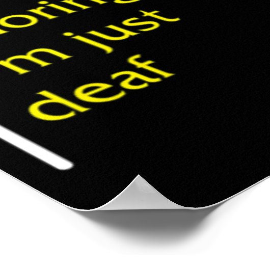 Awareness Month ASL Language Support nicht ignorie Poster (Ecke)