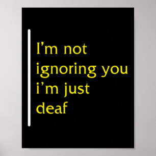 Awareness Month ASL Language Support nicht ignorie Poster
