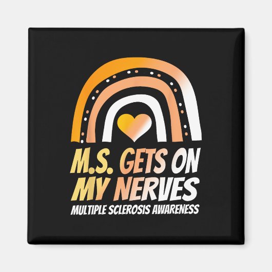 Awareness Multiplesclerosis Wear Orange Magnet (Vorne)