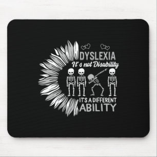 Awareness Nicht Behinderung Anders Dabbing Skelett Mousepad