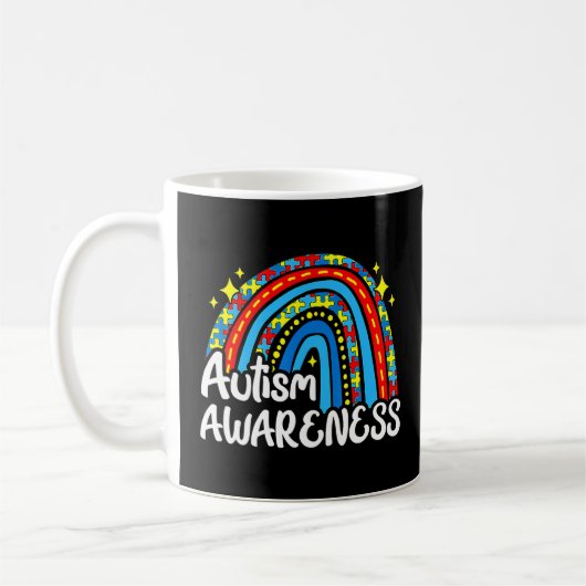 Awareness Rainbow Puzzle Familie Matching Ap Kaffeetasse (Links)