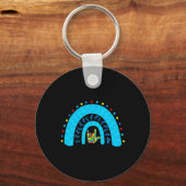 Awareness-Rainbow-Unterstützung Liebe-Zeichen Schlüsselanhänger (Rückseite)