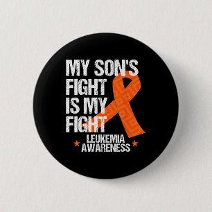 Awareness Son Fight Orange Ribbon Geschenk Button