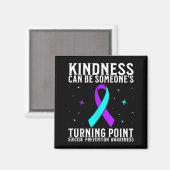 Awareness Warrior Prevention Awareness Month Magnet (Vorderseite/Rückseite)