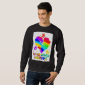 Awareness Wear Regenbogen 2 Sweatshirt (Vorne ganz)