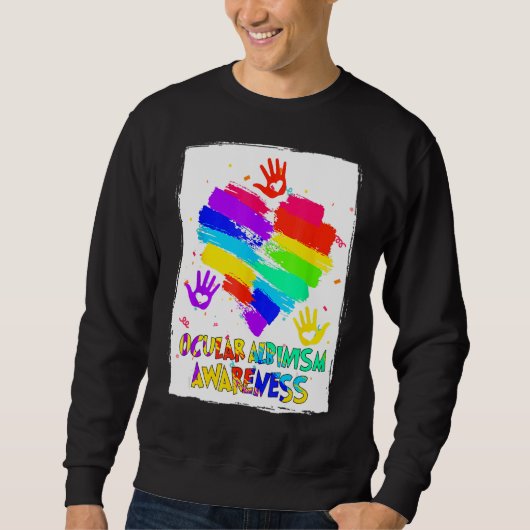 Awareness Wear Regenbogen 2 Sweatshirt (Vorderseite)