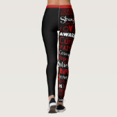 Awareness Words...Gehirnaneurysm Leggings (Rückseite)
