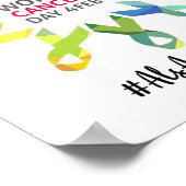 Awareness World Cancer Day Amyotrophic Lateral Sca Poster (Ecke)