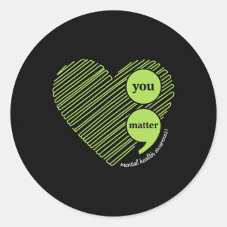 Awareness You Problem, Mental Health Awareness  Runder Aufkleber