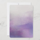 Awash Elegant Watercolor Bridal Dusche Einladung (Rückseite)