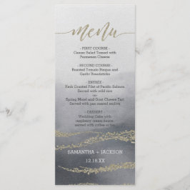 Awash Elegante Wasserfarbe in der Speisekarte für  Menükarte