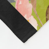 AWASSE IN LICHTschwarz - Blauer Hund Fleecedecke (Ecke)