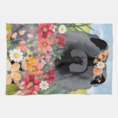 AWASSE IN LICHTschwarz - Blauer Hund Geschirrtuch (Horizontal)