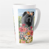 AWASSE IN LICHTschwarz - Blauer Hund Milchtasse (Rechte Ecke)